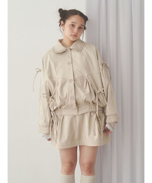 merryjenny ribbon vintage like レザージャケット 大特価!! merryjenny ribbon vintage like レザージャケット