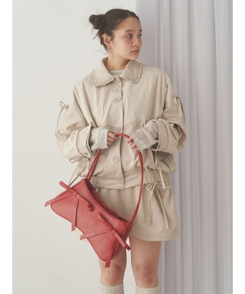 merryjenny ribbon vintage like レザージャケット merry jenny（メリージェニー）の「ribbon Vintage like ｵｰﾊﾞｰ