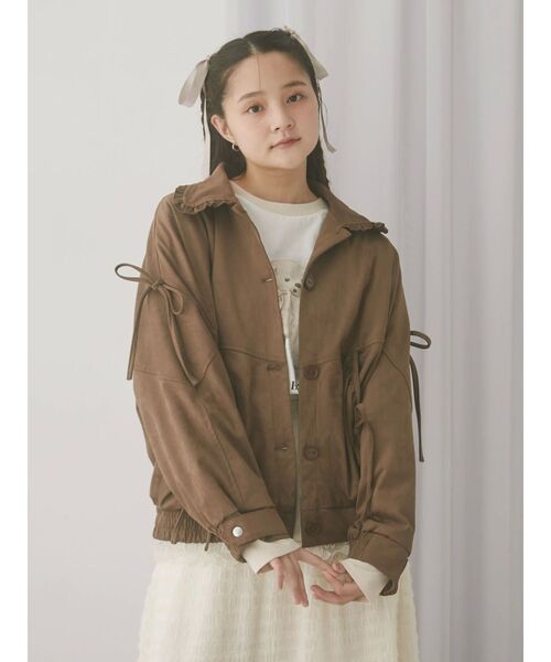 merryjenny ribbon vintage like レザージャケット merryjenny ribbon vintage like レザージャケット