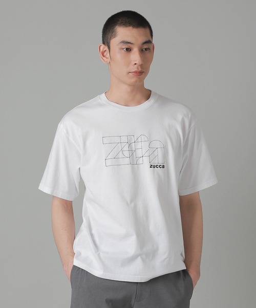 ZUCCa（ズッカ） tシャツ ジオメトリック刺繍T / Tシャツ / S メンズ