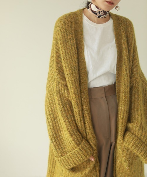 完売　todayful ニットカーディガン TODAYFUL (トゥデイフル）Brashed Knit Cardigan☆ 25秋冬.【12520530