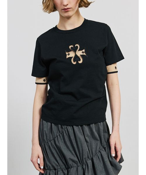 tシャツ SWAN Cutwork Compact T-shirt レディース