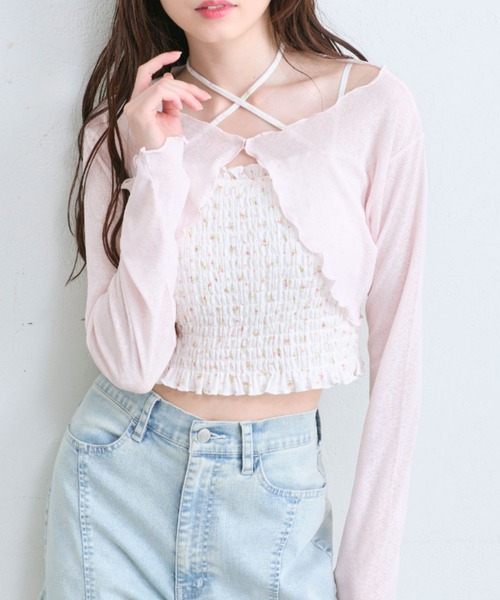 olive des olive ボレロセット ピンク olive des olive ボレロセット ピンク OLIVE des OLIVE/【OLIVE