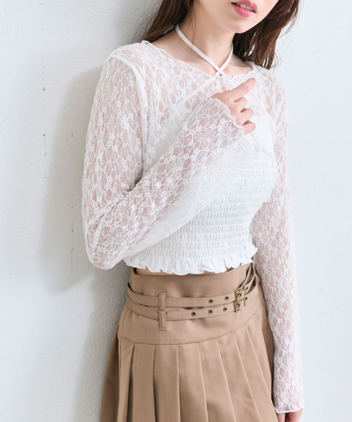 OLIVE des OLIVE（オリーブデオリーブ） アンサンブル キャミ×ボレロ 