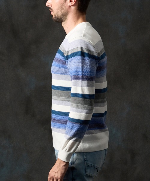 HIDEAWAYS NICOLE（ハイダウェイ ニコル） セーター ニット カスリ