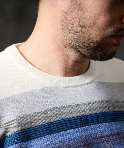 HIDEAWAYS NICOLE（ハイダウェイ ニコル） セーター ニット カスリ