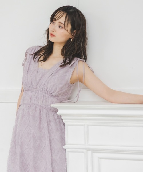 SNIDEL ワンピース 「00サイズあり」ジャガードドロスト