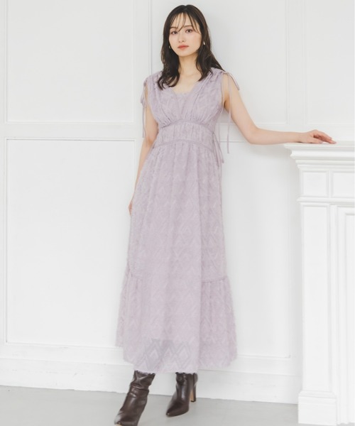 スナイデルワンピース　mサイズ SNIDEL ワンピース 「00サイズあり」ジャガードドロスト