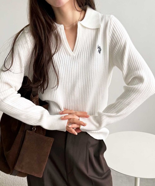 U.S. POLO ASSN.（ユーエスポロアッスン） ニット セーター GeeRA別注