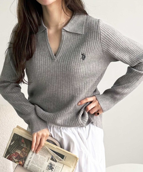U.S. POLO ASSN.（ユーエスポロアッスン） ニット セーター GeeRA別注
