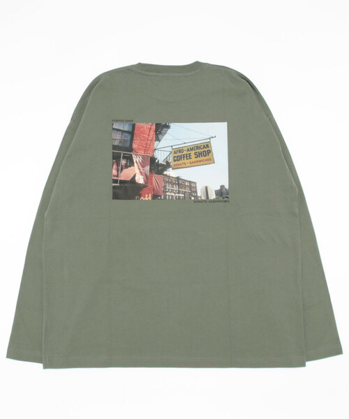 「LOWRYS FARM」 長袖Tシャツ LARGE ブラック メンズ