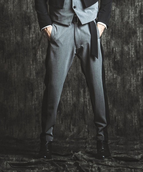 NO ID.（ノーアイディー） スラックス 「NO ID.」Belted Tapered