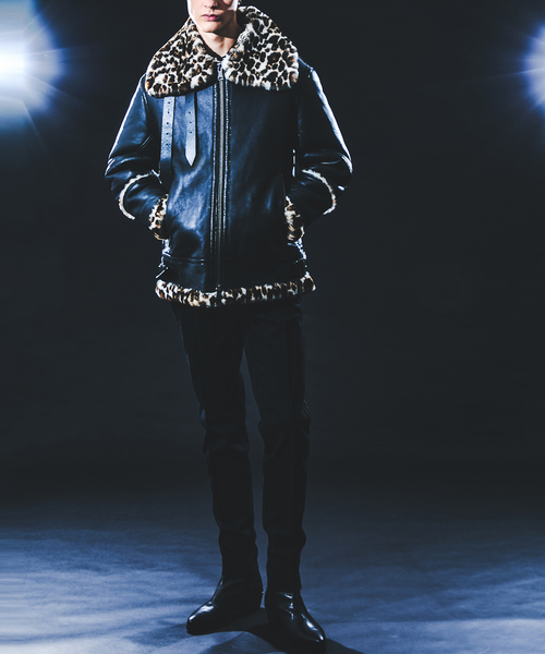 5351 POUR LES HOMMES 革ジャン ライダース 「25A/W」B-3 ムートン