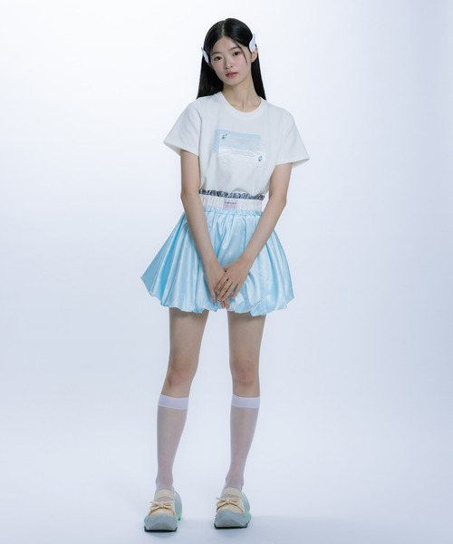 monepine スカート balloon layered skirt/バルーンレイヤードスカート