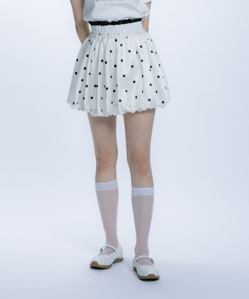 monepine スカート balloon layered skirt/バルーンレイヤードスカート
