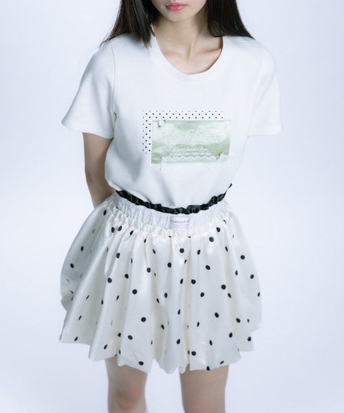 monepine スカート balloon layered skirt/バルーンレイヤードスカート