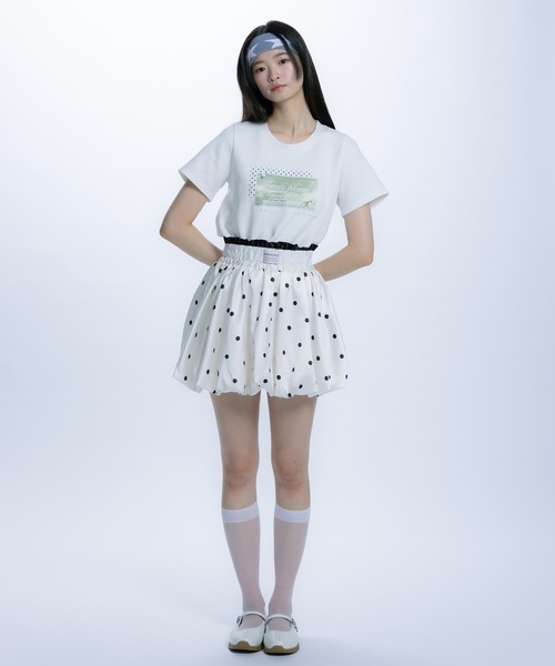 monepine スカート balloon layered skirt/バルーンレイヤードスカート