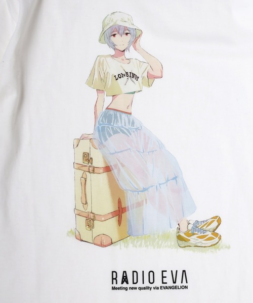 RADIO EVA ボアジャケット ネイビー RADIO EVA A064 EVANGELION BOA JACKET β/NATURAL（EVA-00）