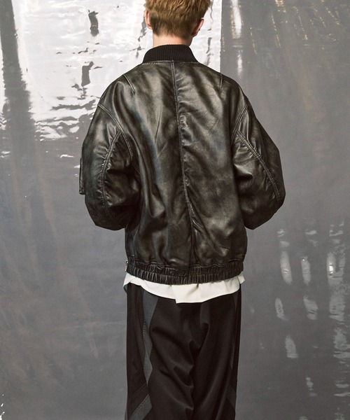 【美品】Maison Special MA1 MAISON SPECIAL ma1 ma-1 「UNISEX」Sheep Leather MA-1/シープ