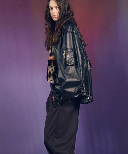 【美品】Maison Special MA1 MAISON SPECIAL ma1 ma-1 「UNISEX」Sheep Leather MA-1/シープ