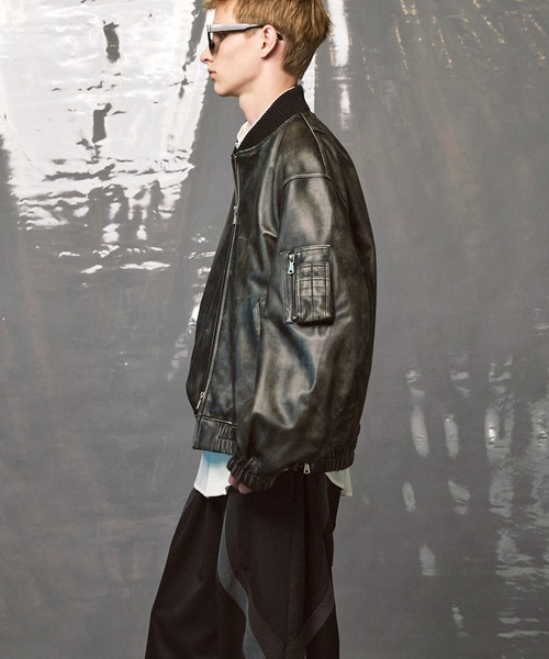 MAISON SPECIAL ma1 ma-1 「UNISEX」Sheep Leather MA-1/シープ
