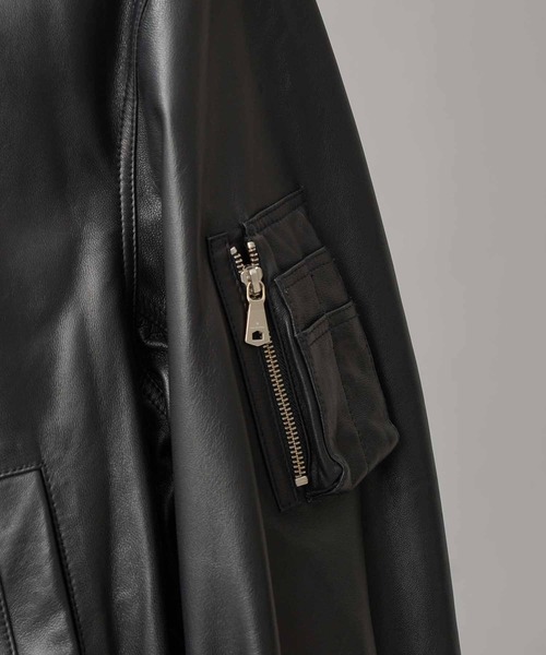 MAISON SPECIAL ma1 ma-1 「UNISEX」Sheep Leather MA-1/シープ