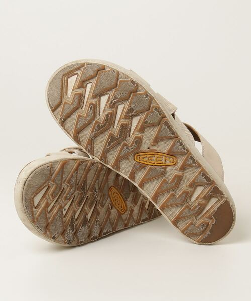 「KEEN」 フラットサンダル 25cm ベージュ レディース_画像3