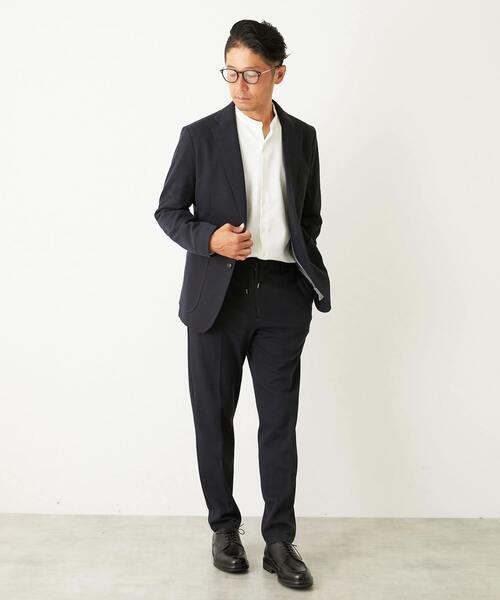 【ブラウン】ウーリービシュウドビー コンフォートイージージャケット(セットアップ可) MEN'S MELROSE ジャケット テーラードジャケット ウーリービシュウ