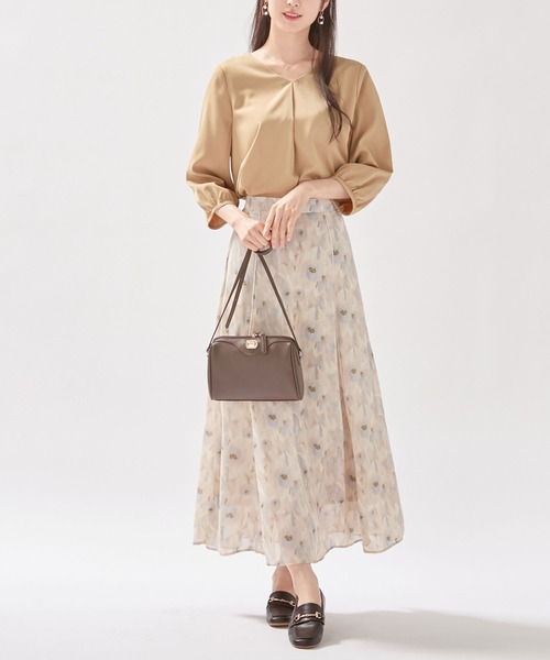 「alotta」 7分袖ブラウス L ピンク レディース_画像4