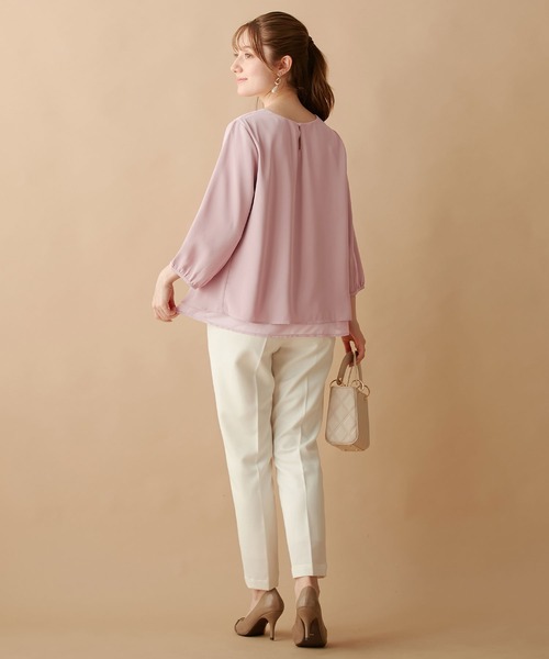 「alotta」 7分袖ブラウス L ピンク レディース_画像9