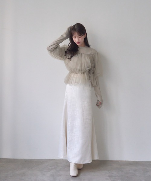 「mellowneon」 半袖ブラウス FREE ブラック レディース_画像8