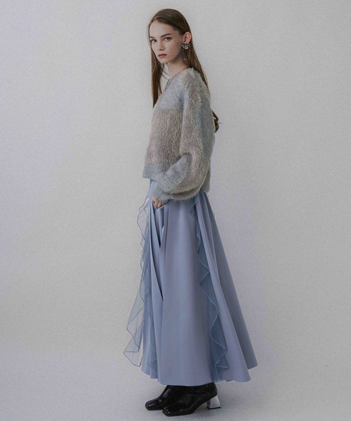 HARE（ハレ） スカート シアーフリルプリーツスカート(HARE