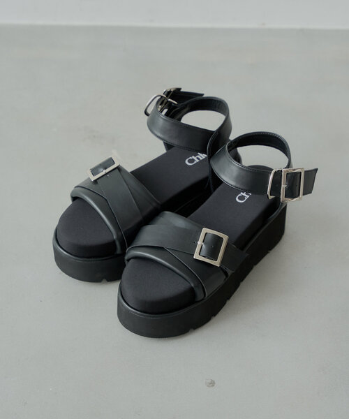 「Chico」 ヒールサンダル SMALL ブラック レディース_画像8