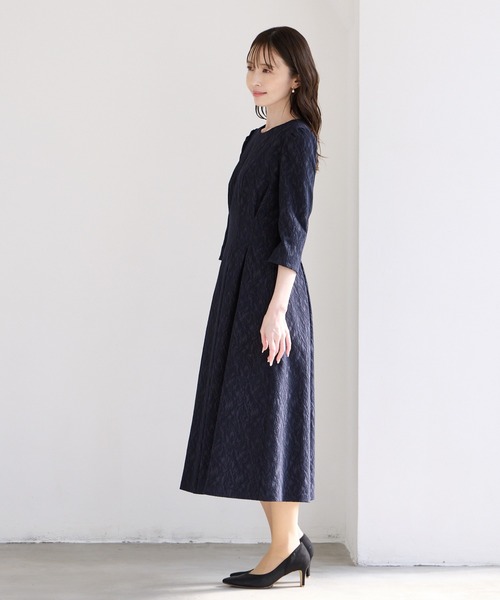 AIMER（エメ） パーティードレス ワンピース コートジャカード袖付き
