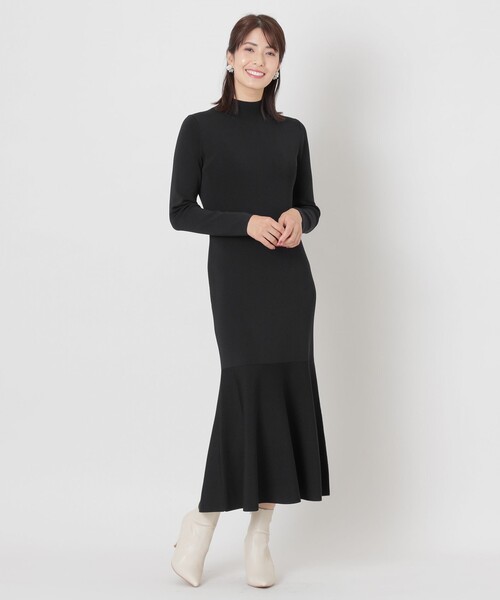 TO BE CHIC（トゥー ビー シック） ニットワンピース 40 ブラック