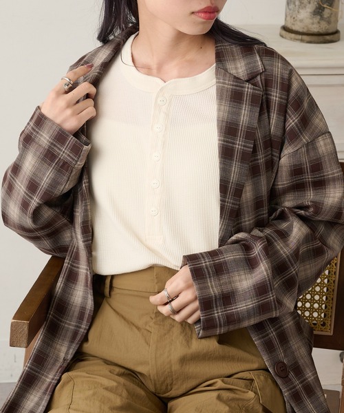 Hanes（ヘインズ） tシャツ 「Hanes」ヘンリーネックオーバークルー