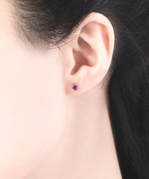 ESTELLE（エステール） ピアス 2月誕生石 K10 イエローゴールド