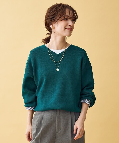 ニット　セーター ANY（エニィ） ニット セーター 「8色展開」Vネックデイリーニット