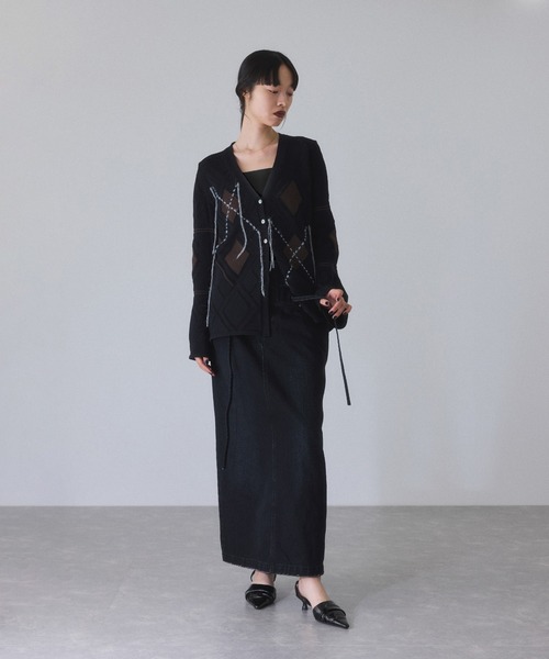新品タグ付きADAM ET ROPÉ ROLLA'S デニムスカートＳ〜M相当 ADAM ET ROPE'（アダムエロペ） デニムスカート ローウエストデニム