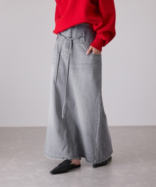 アダムエロペ（ADAM ET ROPE’）/ローウエストデニムスカート ADAM ET ROPE'（アダムエロペ） デニムスカート ローウエストデニム