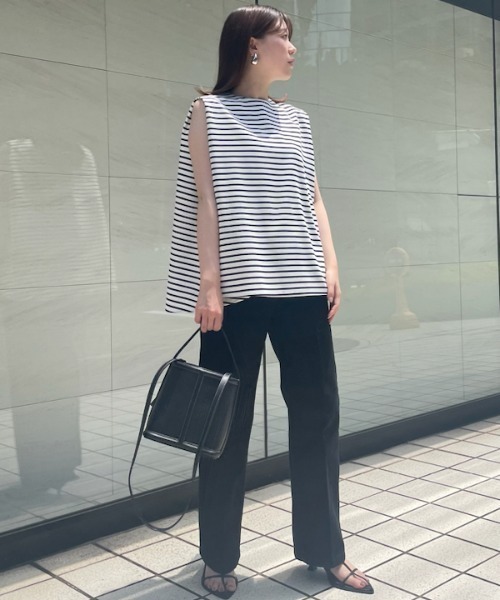 「Mila Owen」 ノースリーブブラウス 0 ホワイト レディース_画像6