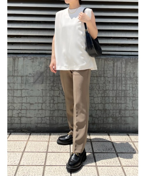 「Mila Owen」 ノースリーブブラウス 0 ホワイト レディース_画像8