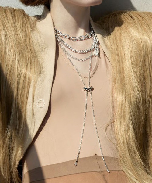 Soierie（ソワリー） ネックレス ドロップ ループ タイ / Drop loop