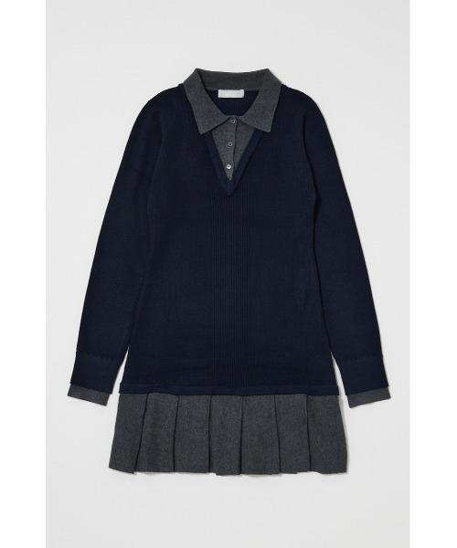 MOUSSY（マウジー） ワンピース LAYERED KNIT ミニドレス : ZOZOTOWN