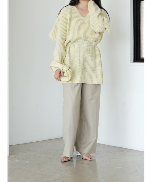 ニット/セーター Katrin TOKYO 2way frill knit Katrin TOKYO ニット セーター 2way big sleeve knit tunic レディース