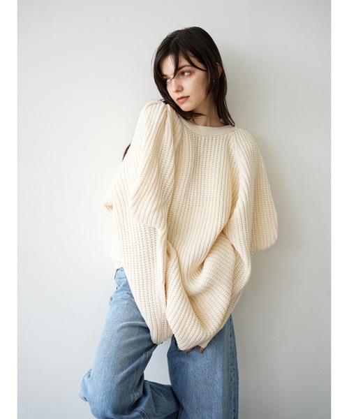 ニット/セーター Katrin TOKYO 2way frill knit Katrin TOKYO ニット セーター 2way big sleeve knit tunic レディース