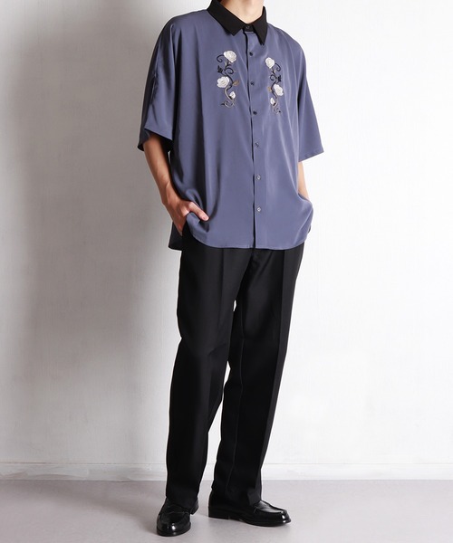 「WESTSEA」 半袖シャツ M ブルー メンズ_画像6