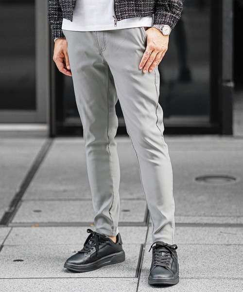 SOMEDIFF（サムディフ） チノパン 「SOMEDIFF」前開き裏起毛ツイル