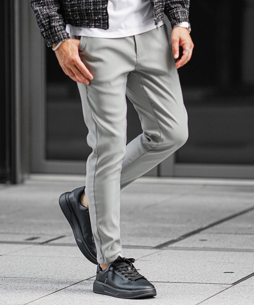 SOMEDIFF（サムディフ） チノパン 「SOMEDIFF」前開き裏起毛ツイル