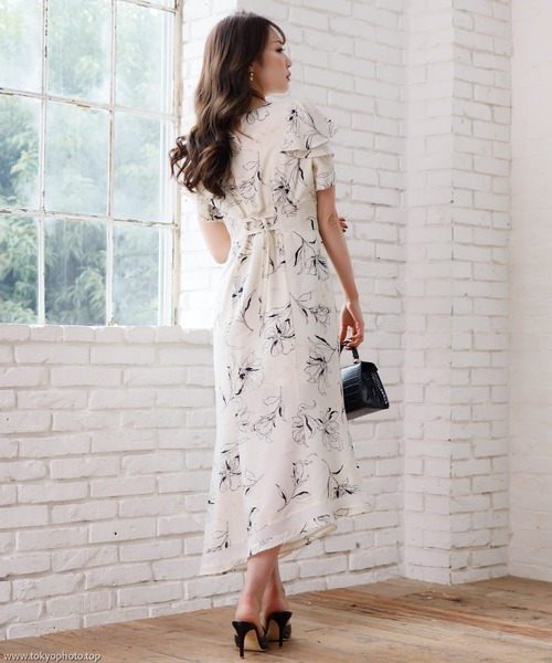 「LIPSERVICE」 ノースリーブワンピース M ホワイト レディース_画像7